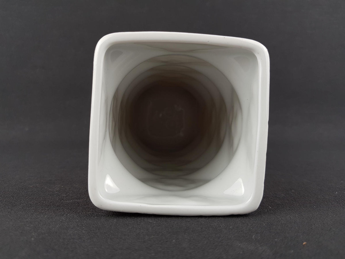 Vintage KERAFINA Porzellanfabrik Red and White Op Art Vase 640/2 – Royal KPM Bavaria – Designed by Ernst Fenzl – West Germany 1970s