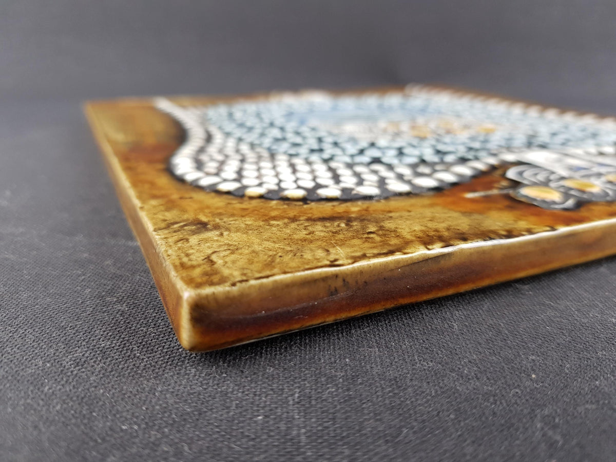 Vintage LISA LARSON for Gustavsberg, "Dam" Tile from the UNIK Series Sweden 1962-1967s