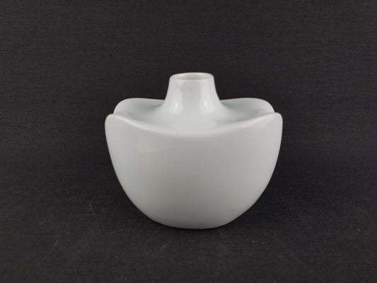 Vintage FURSTENBERG PORZELLAN White Vase by E.A. Sundermann 1970s