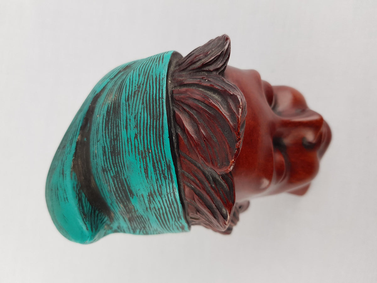 Vintage ACHATIT WERKSTÄTTEN Girl Wall Mask 1218 By Hans Schirmer from West Germany 1950s