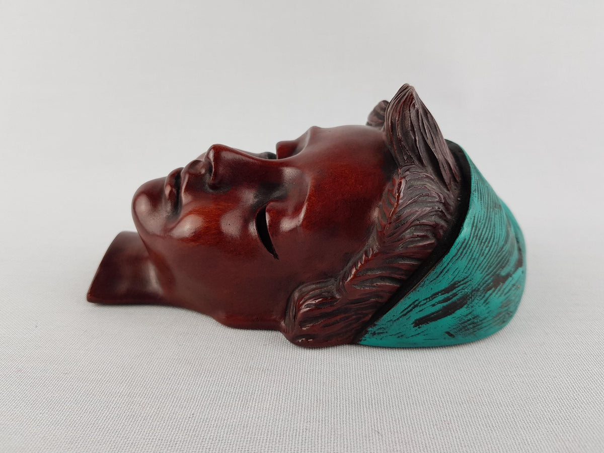 Vintage ACHATIT WERKSTÄTTEN Girl Wall Mask 1218 By Hans Schirmer from West Germany 1950s