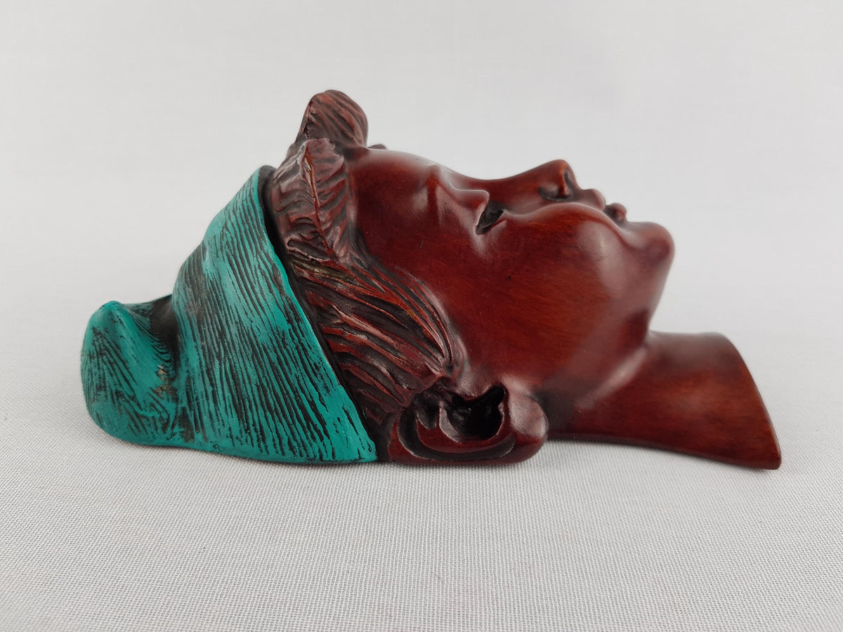 Vintage ACHATIT WERKSTÄTTEN Girl Wall Mask 1218 By Hans Schirmer from West Germany 1950s