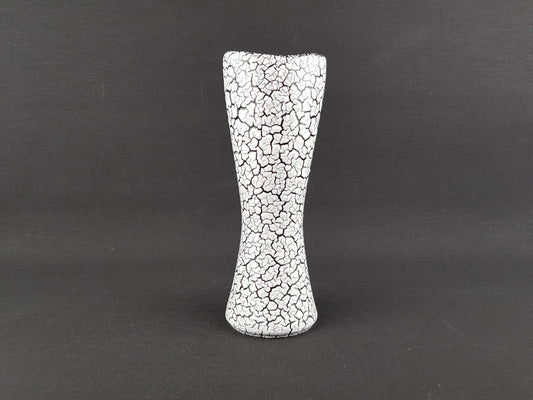 Vintage JASBA KERAMIK White Fat Lava Vase 583 20 with Cortina Decor West German Pottery 1950s