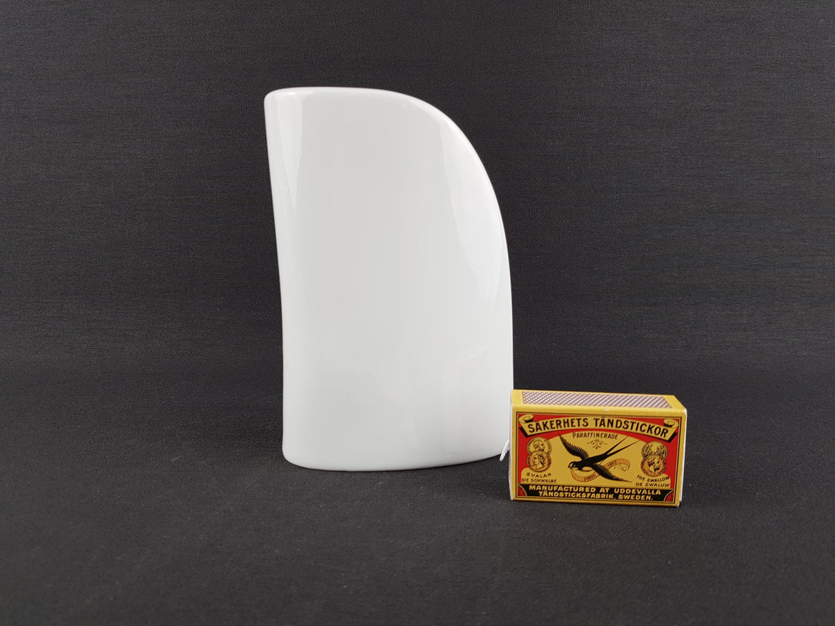 Vintage GEROLD PORZELLAN White Porcelain Vase With Colourful Lines 8468/2 West Germany 1960-70s Fat Lava Era