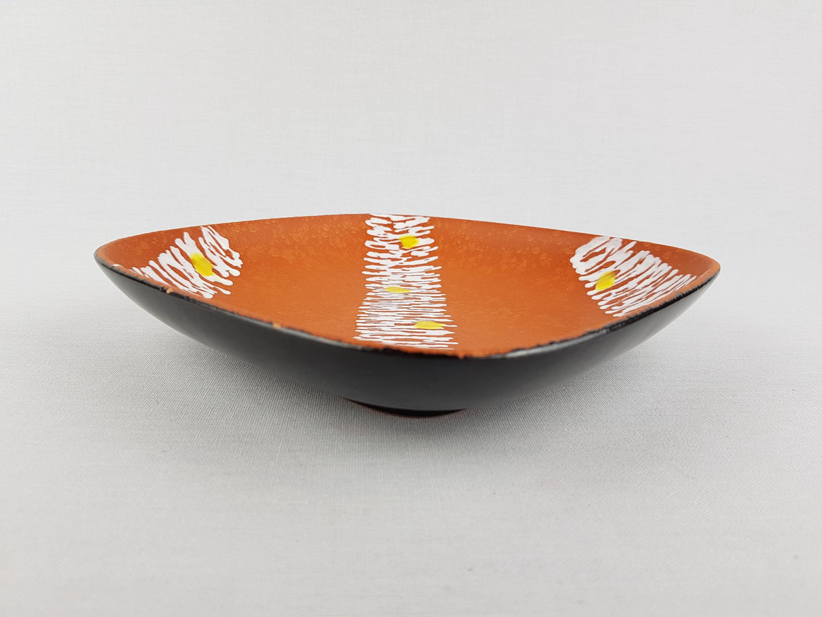 Vintage CARSTENS TONNIESHOF Brown Bowl/ Plate West German Pottery 1048/23 1950-60s