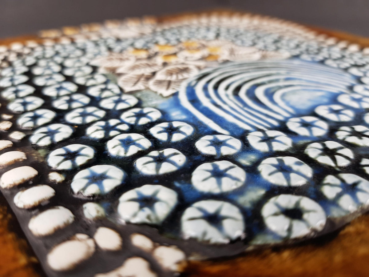 Vintage LISA LARSON for Gustavsberg, "Dam" Tile from the UNIK Series Sweden 1962-1967s