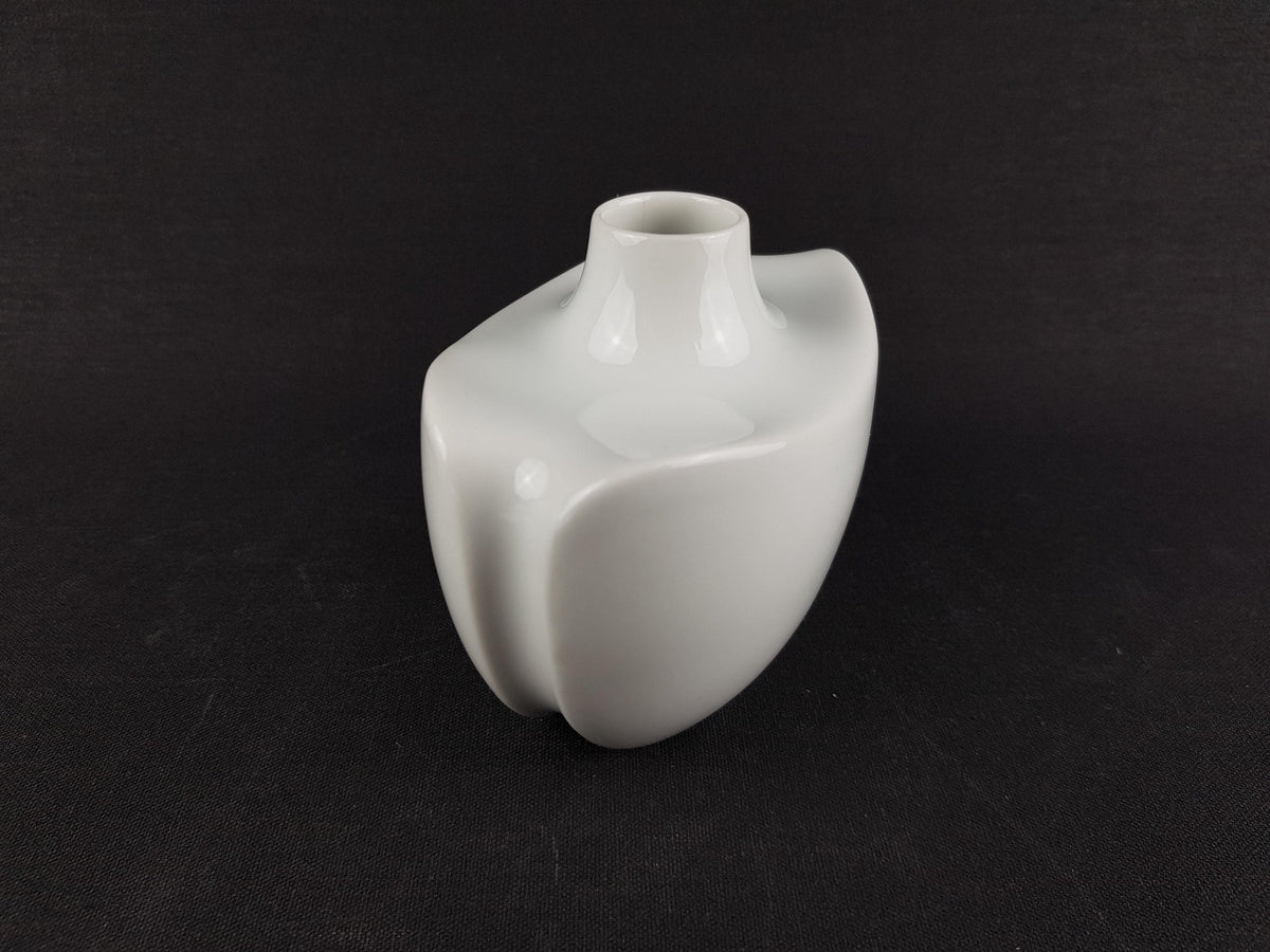 Vintage FURSTENBERG PORZELLAN White Vase by E.A. Sundermann 1970s