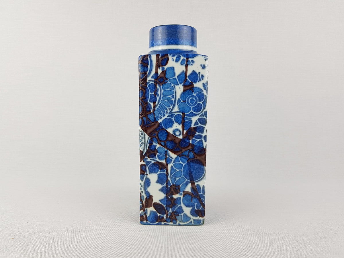 Vintage ROYAL COPENHAGEN Blue Vase from the Baca Design Line by Johanne Gerber from Denmark Danish Pottery 1960-70s