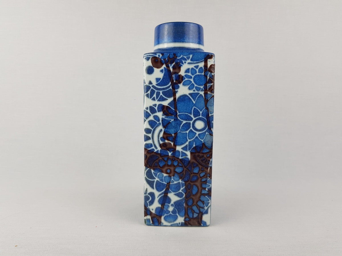 Vintage ROYAL COPENHAGEN Blue Vase from the Baca Design Line by Johanne Gerber from Denmark Danish Pottery 1960-70s