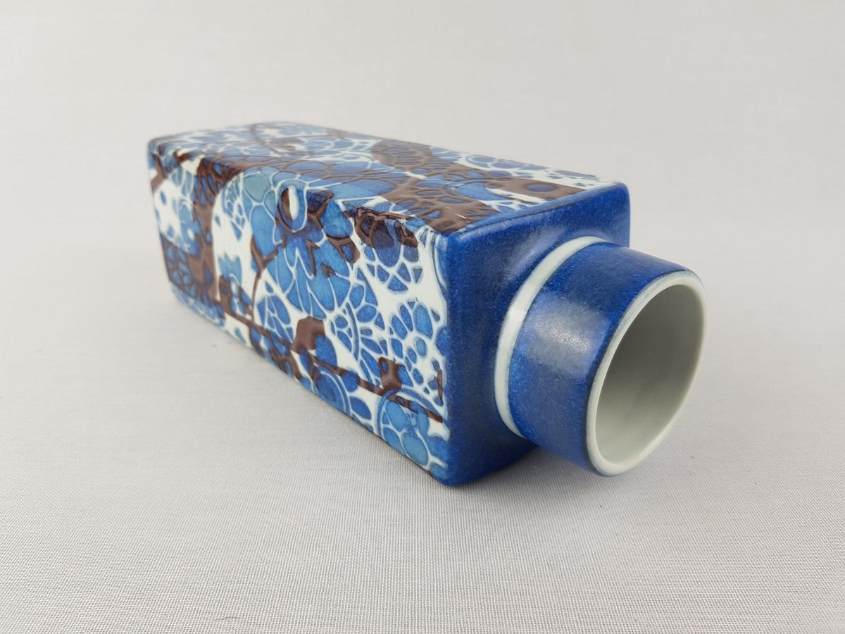 Vintage ROYAL COPENHAGEN Blue Vase from the Baca Design Line by Johanne Gerber from Denmark Danish Pottery 1960-70s