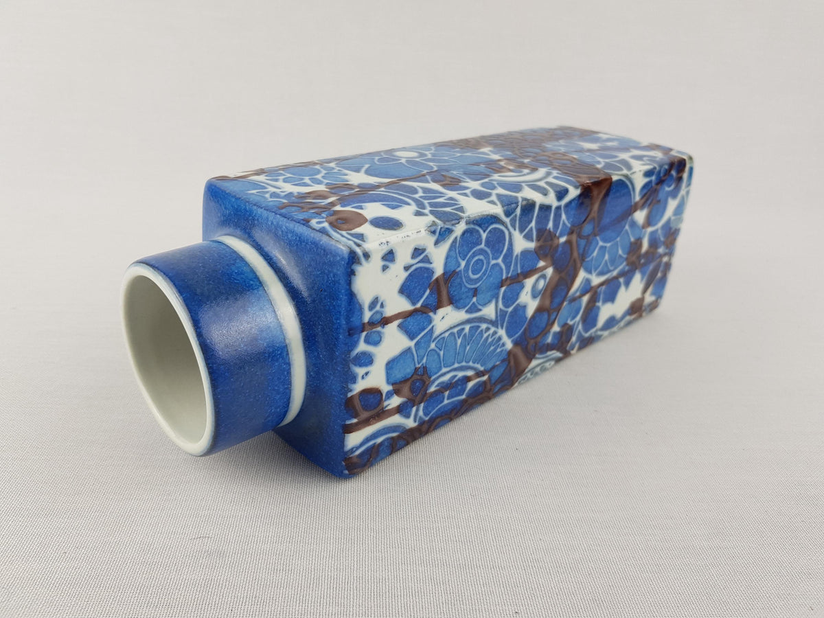 Vintage ROYAL COPENHAGEN Blue Vase from the Baca Design Line by Johanne Gerber from Denmark Danish Pottery 1960-70s