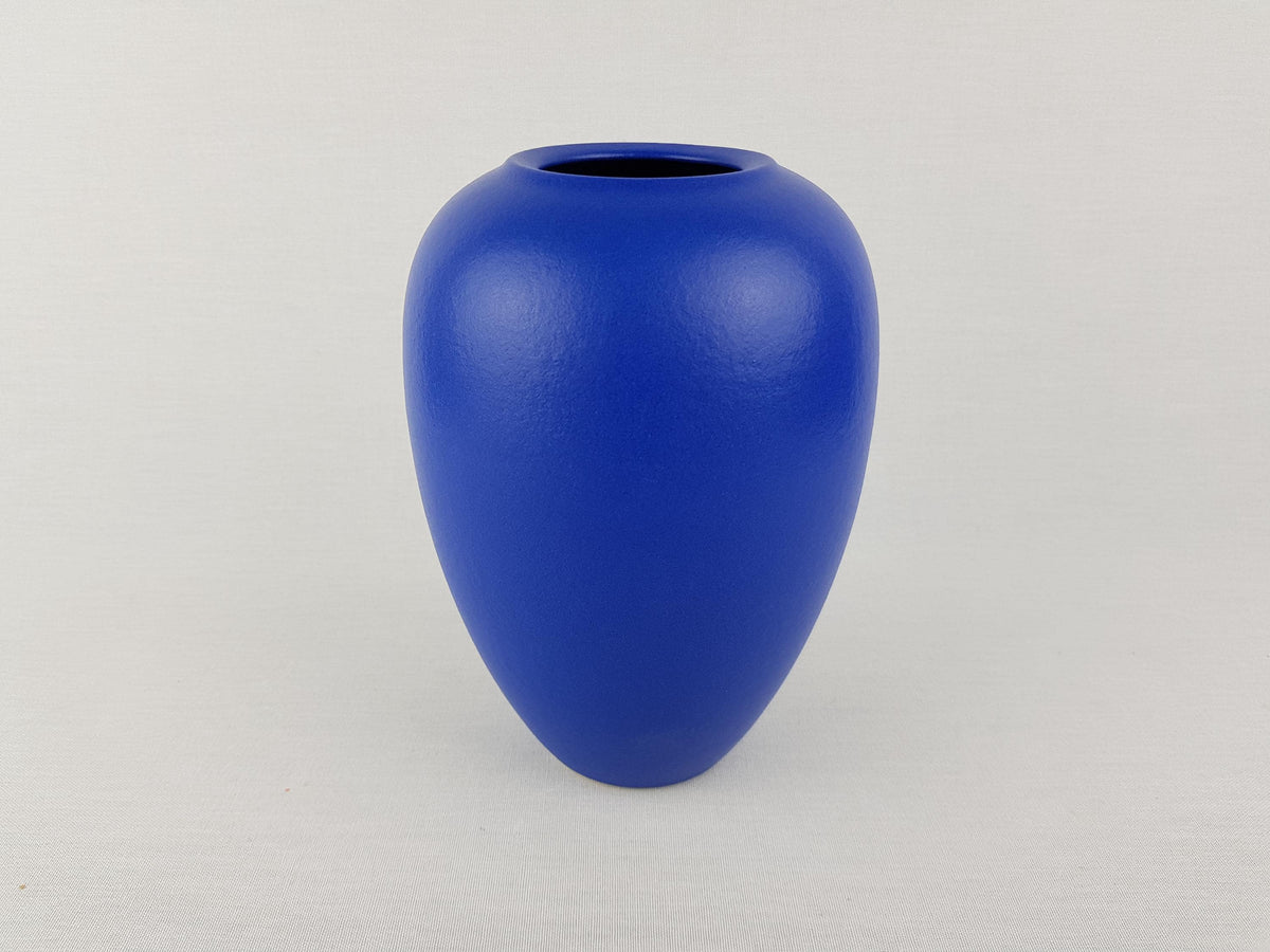 Vintage TONART VERVERS Cobalt Blue Vase German Pottery Westerwald 1990s