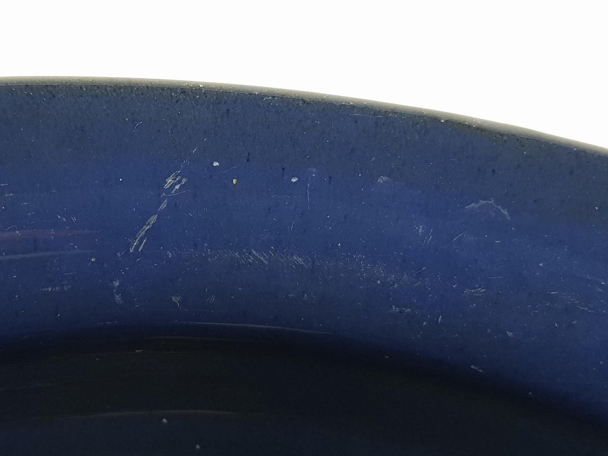 Vintage MAREI KERAMIK Blue 'Capri' Decor Fat Lava Flower Cache Pot Planter West German Pottery 1970s