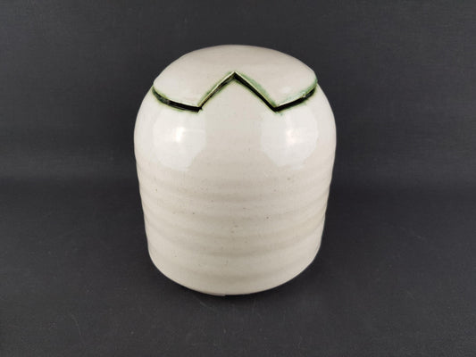 Vintage MOBACH KERAMIEK "Scheurbol" Art Piece designed by Piet Knepper 1980s Dutch Pottery