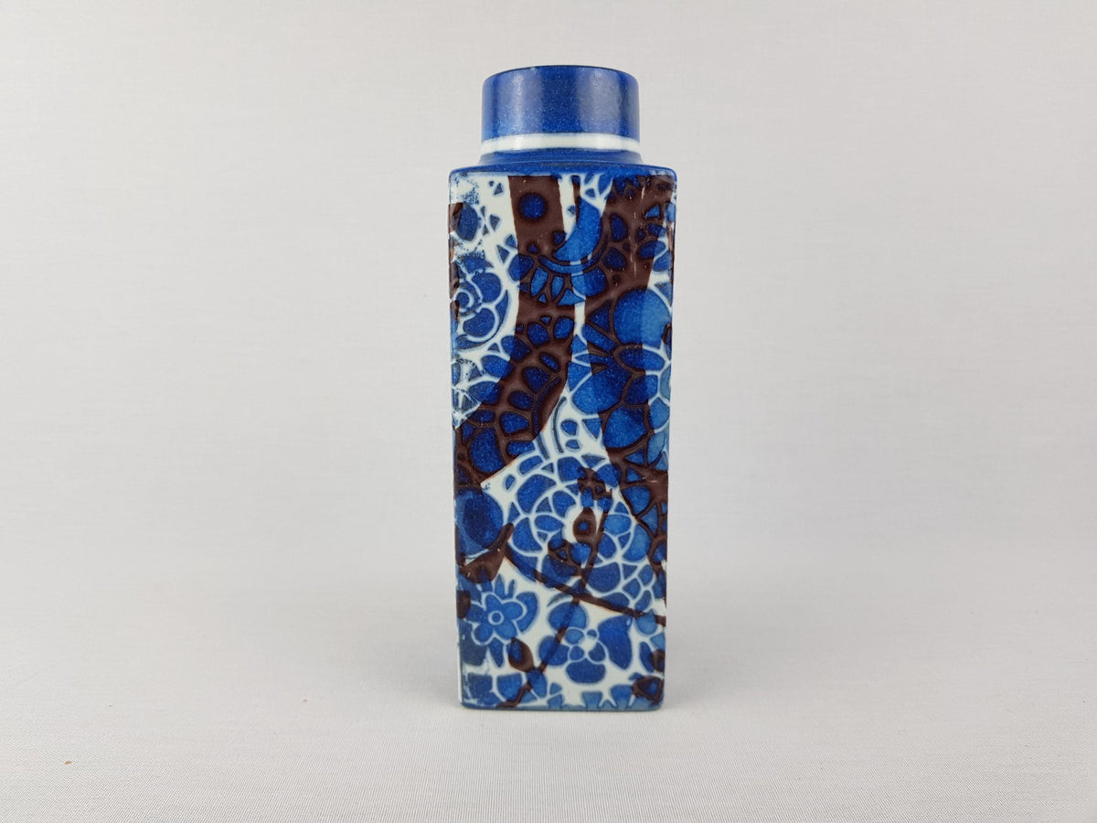 Vintage ROYAL COPENHAGEN Blue Vase from the Baca Design Line by Johanne Gerber from Denmark Danish Pottery 1960-70s