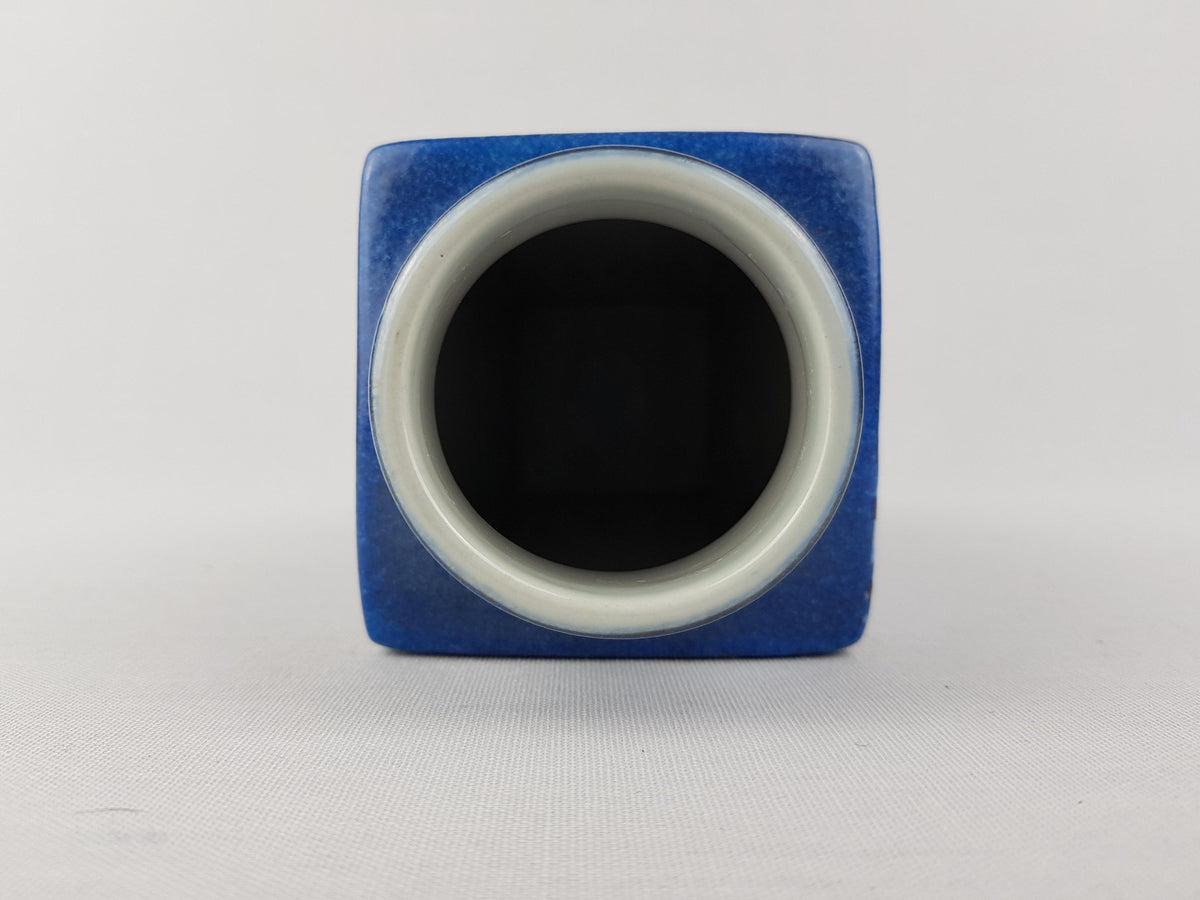 Vintage ROYAL COPENHAGEN Blue Vase from the Baca Design Line by Johanne Gerber from Denmark Danish Pottery 1960-70s