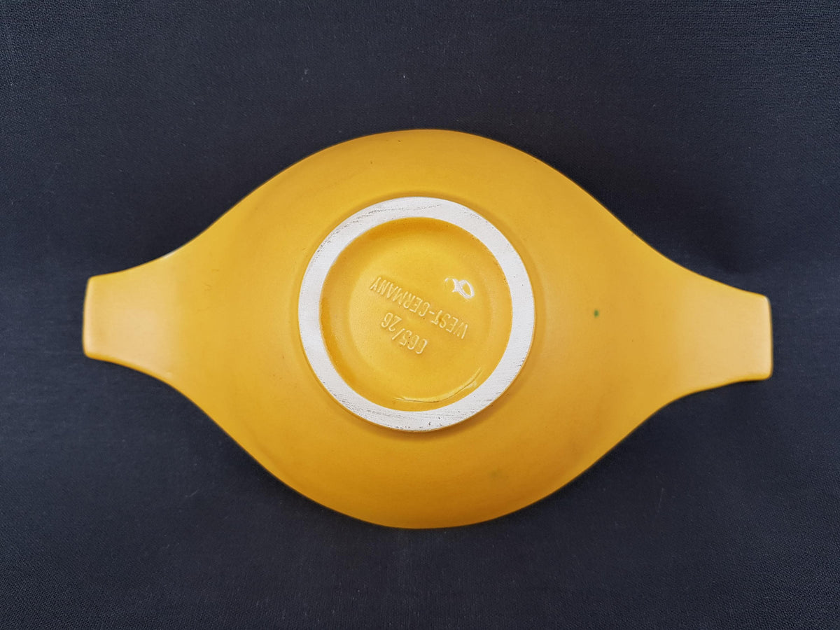 Vintage JASBA KERAMIK Handpainted Bowl "Schiras" Decor 665 20 West German Pottery 1950s