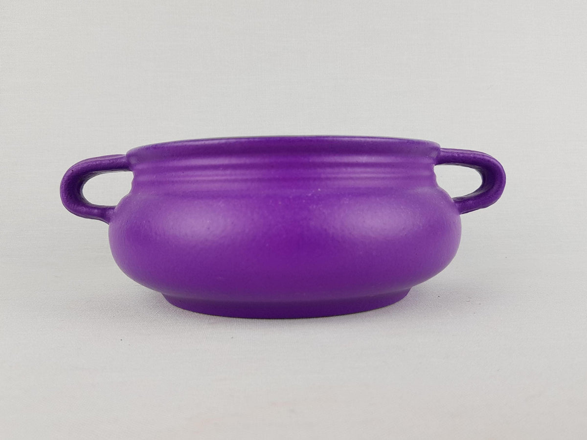 Vintage MAREI KERAMIK Handled Purple Bowl 7202 West German Pottery 1970s