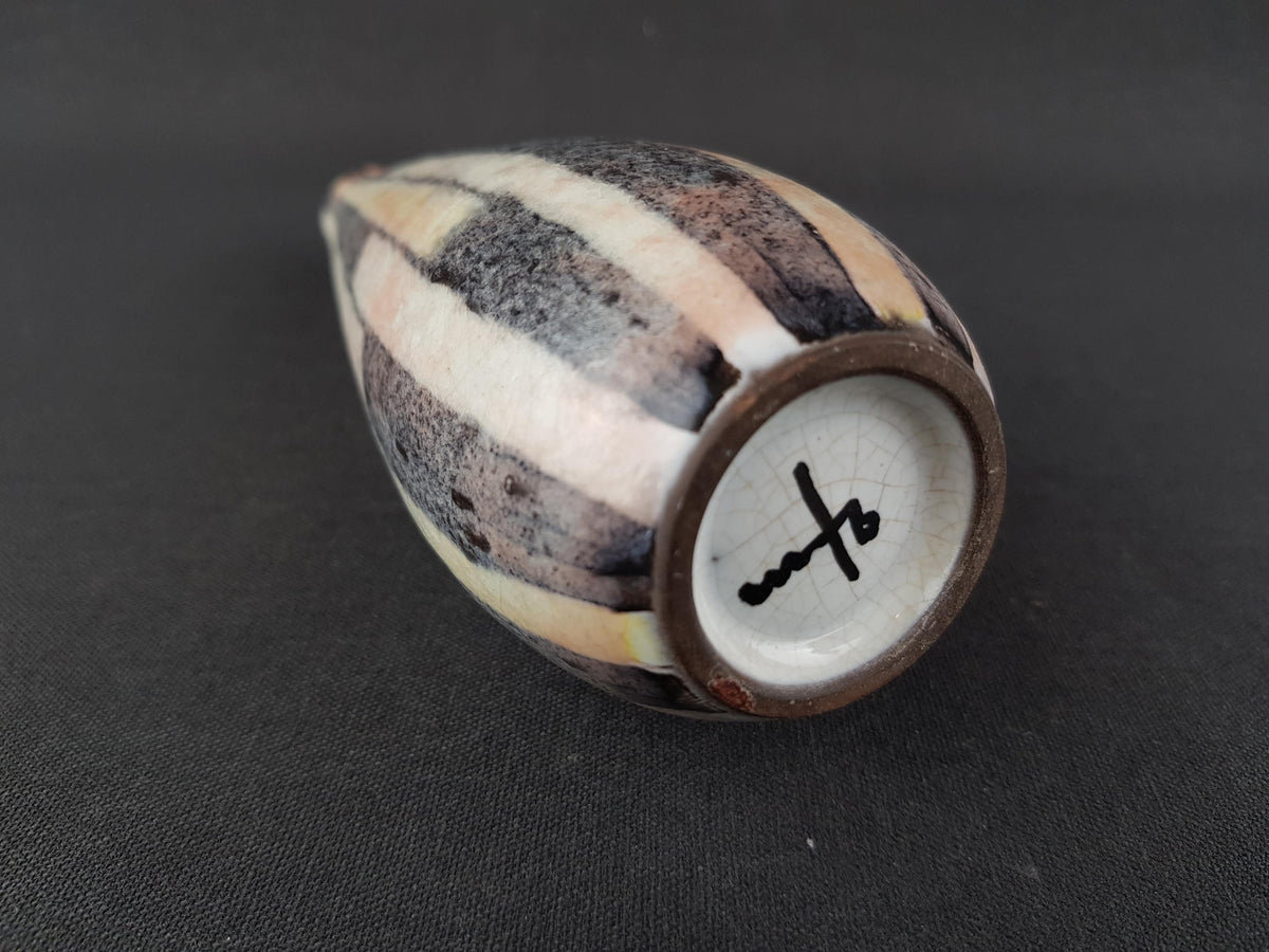 Very Rare! Margarete FRAUER and Heinz H. ENGLER Studio Art Pottery Vase Oberschwäbische Töpferwerkstatt Biberach, West Germany 1950's