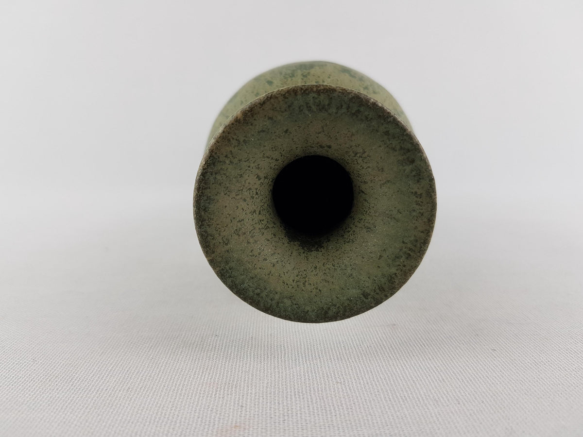 Vintage Green Studio Art Pottery Vase by CHRISTA STOHRER und Helmut Mikisch West Germany 1970s