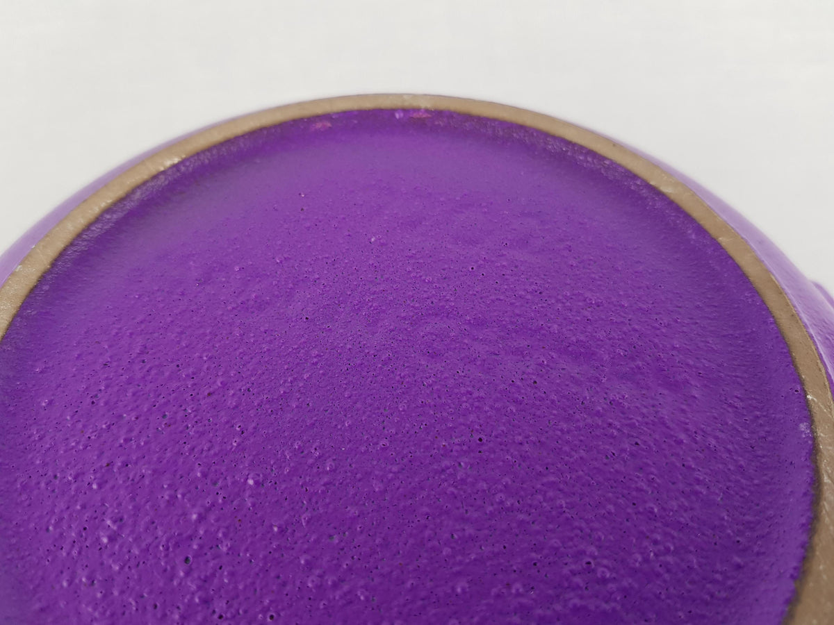Vintage MAREI KERAMIK Handled Purple Bowl 7202 West German Pottery 1970s