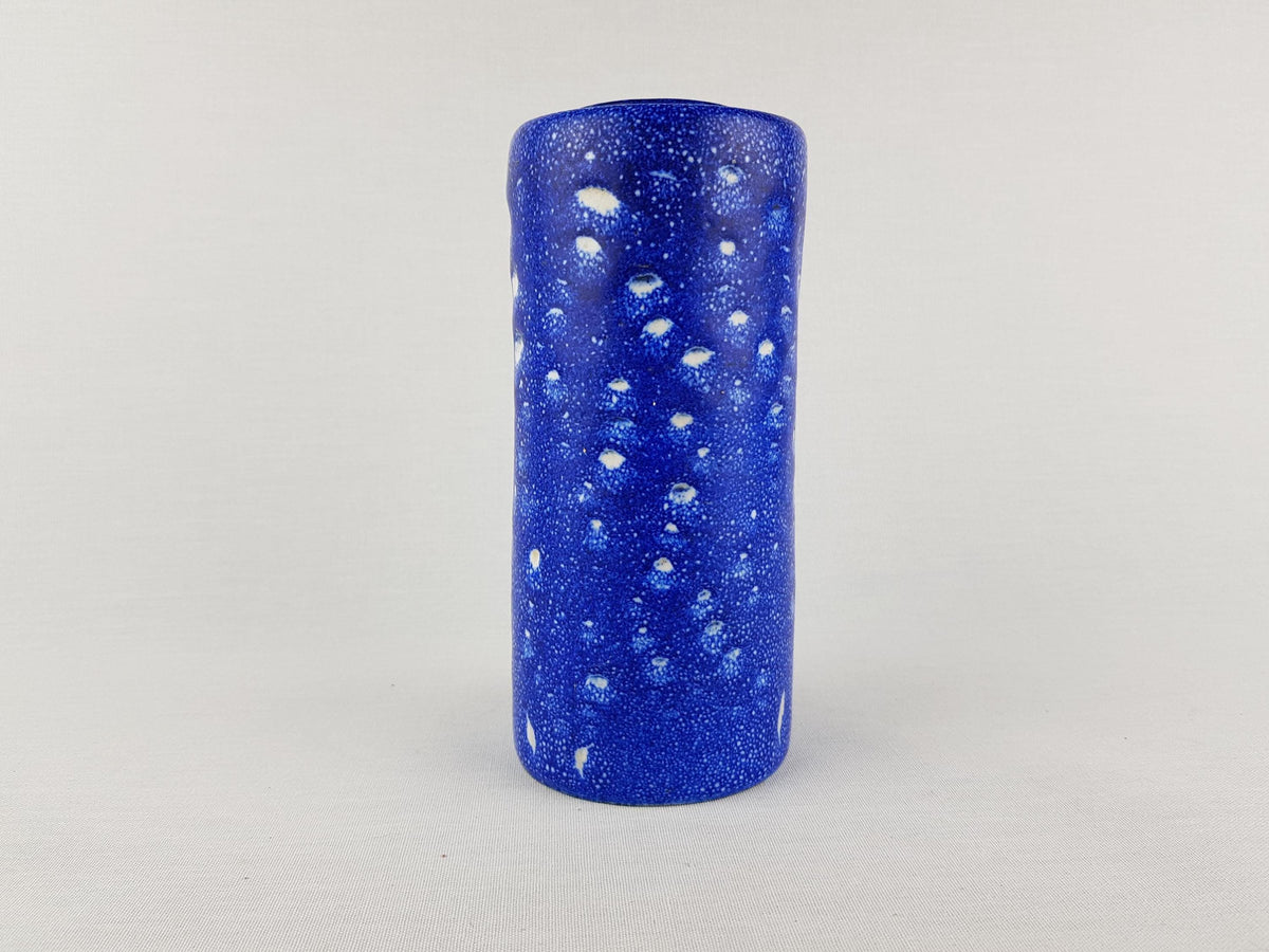 Vintage UNTERSTAB Kunst Töpferei Unterstab KTU Blue Vase Studio Art Pottery, East German Pottery 1960's