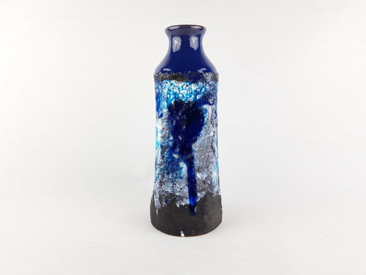 Vintage MAREI KERAMIK Fat Lava Vase with Capri decor 4107 West German Pottery 1970s