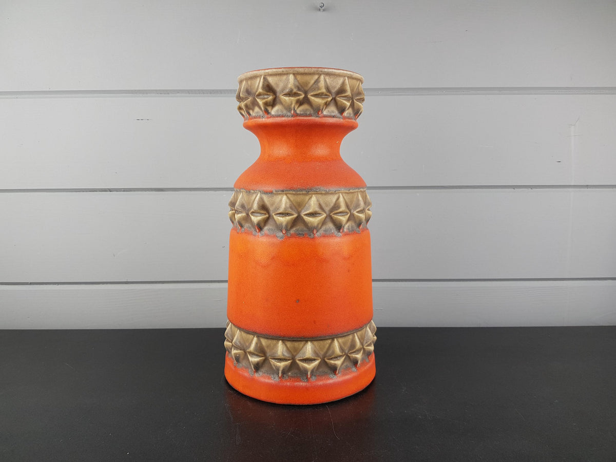 Vintage Übelacker (Ü-Keramik) Orange Vase – Model 1320/30 – West German Pottery – 1970s