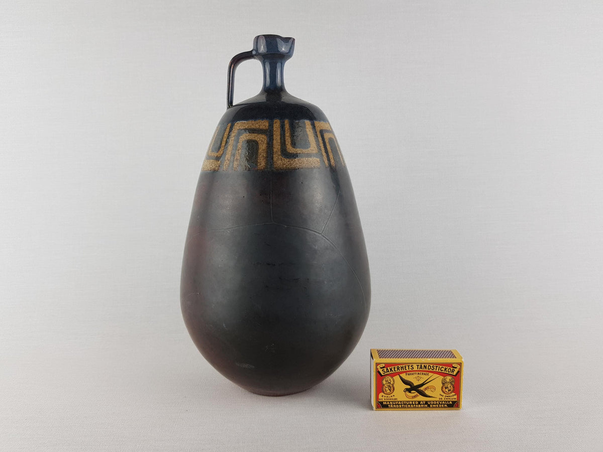 Vintage ELISABETH PLUQUET ULRICH Studio Art Pottery Design Jug Vase 1960-70s Bremen, West Germany