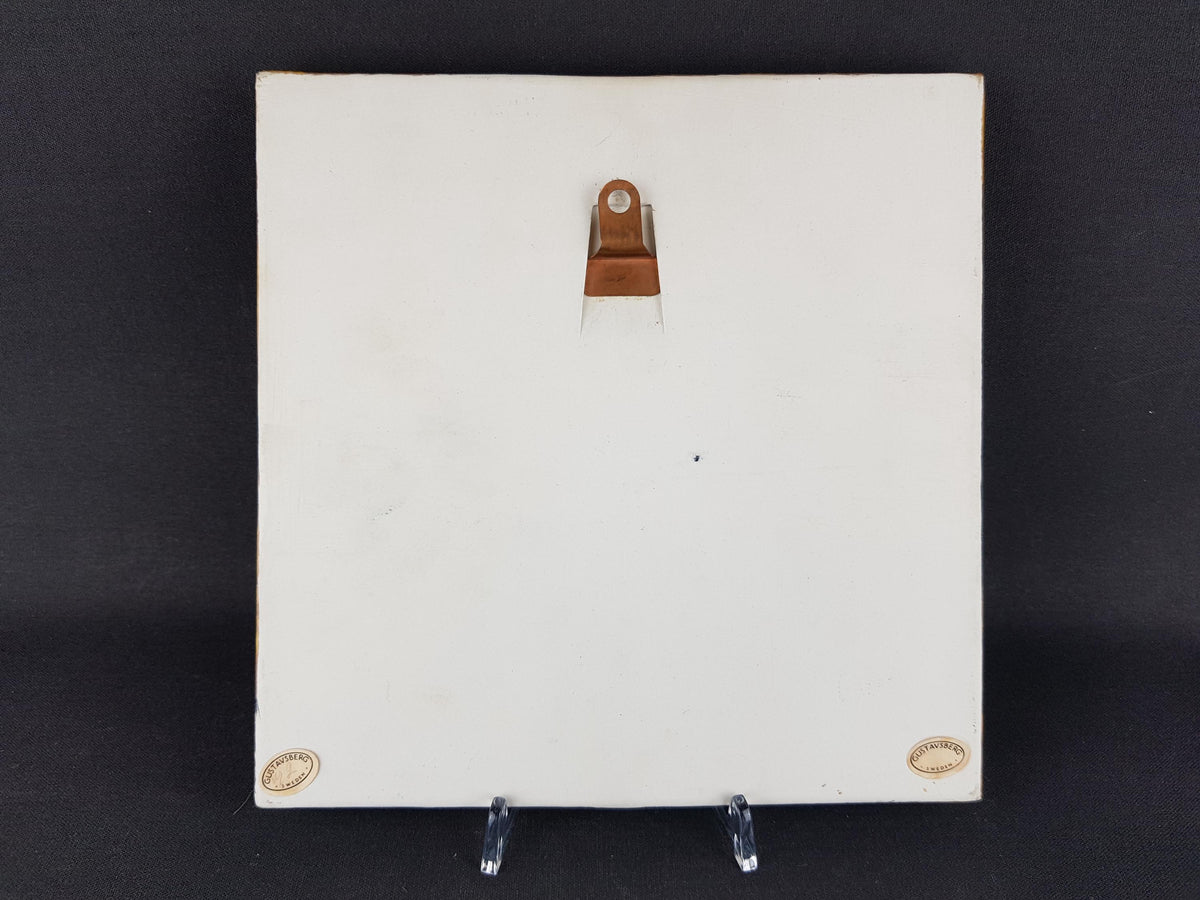 Vintage LISA LARSON for Gustavsberg, Tile with Elephant from the UNIK Series Sweden 1962-1967s