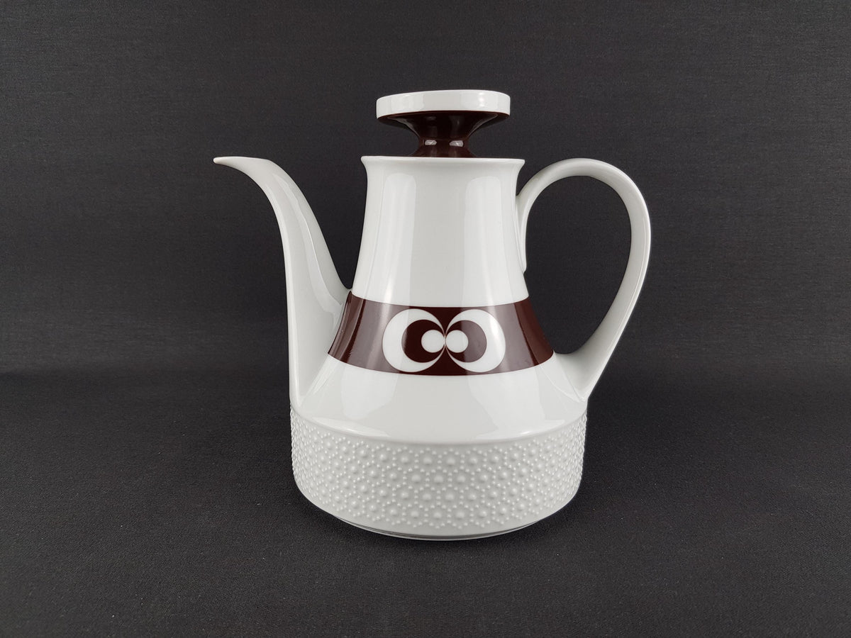 Vintage SCHERZER Porzellan Coffee Tea Pot Bavaria West Germany Mid Century Modern 1950s 1960s