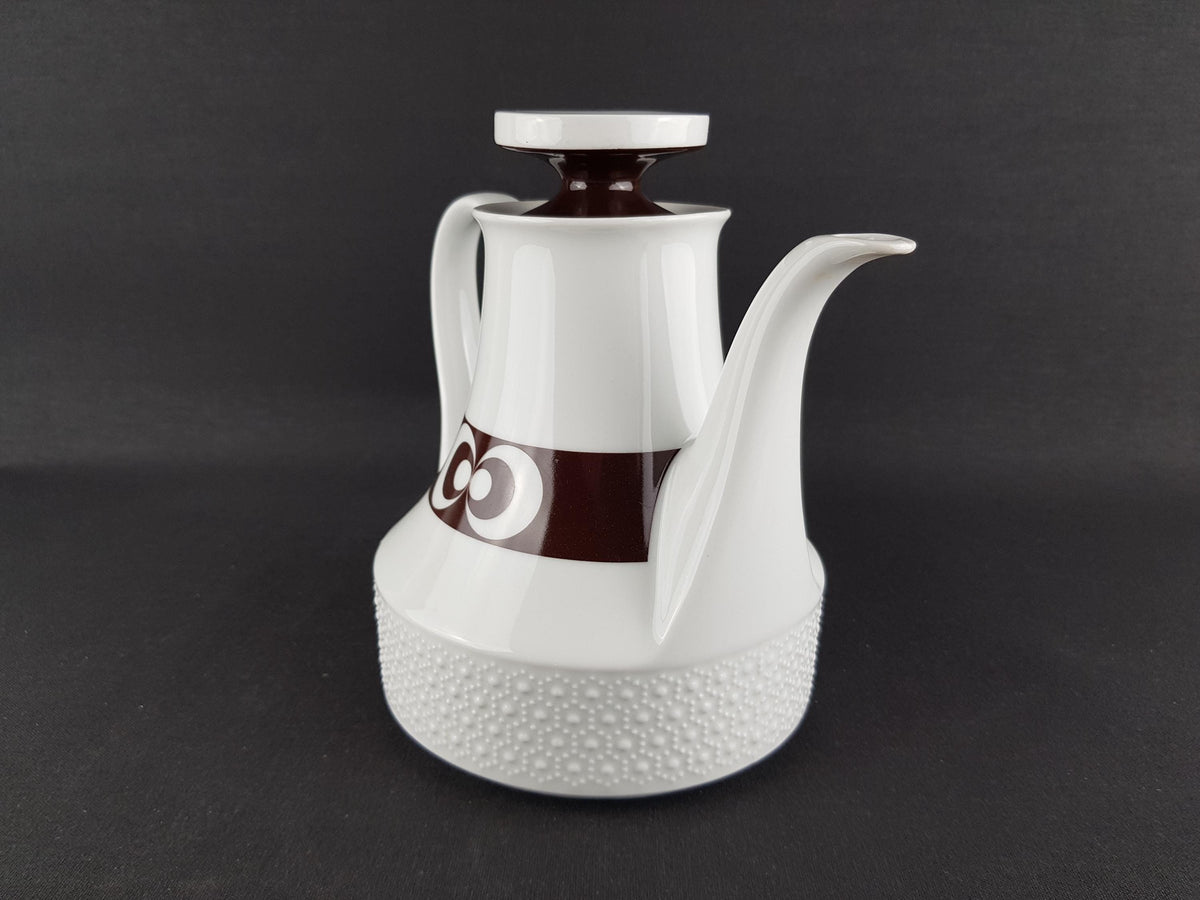 Vintage SCHERZER Porzellan Coffee Tea Pot Bavaria West Germany Mid Century Modern 1950s 1960s