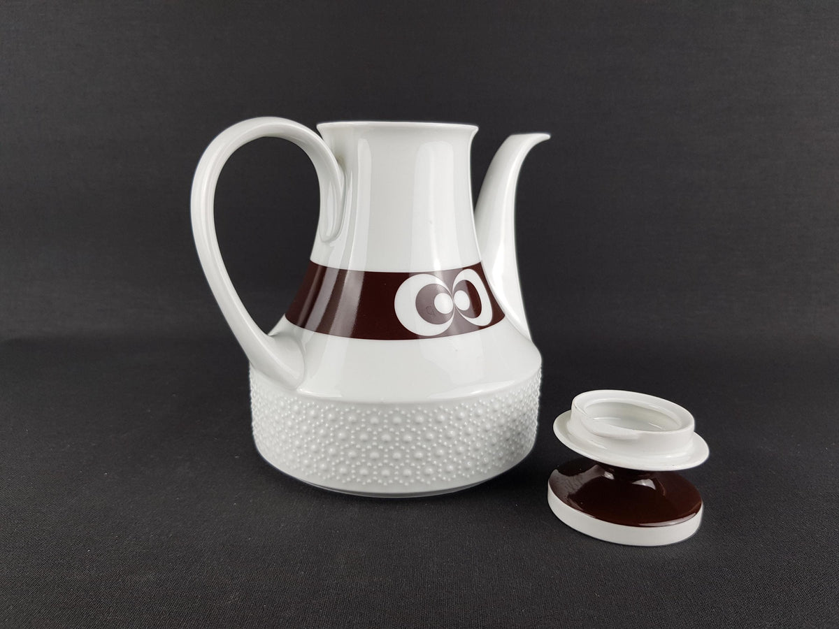 Vintage SCHERZER Porzellan Coffee Tea Pot Bavaria West Germany Mid Century Modern 1950s 1960s