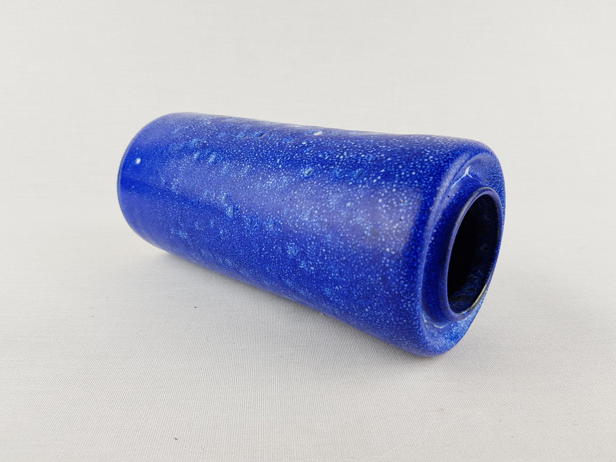 Vintage UNTERSTAB Kunst Töpferei Unterstab KTU Blue Vase Studio Art Pottery, East German Pottery 1960's