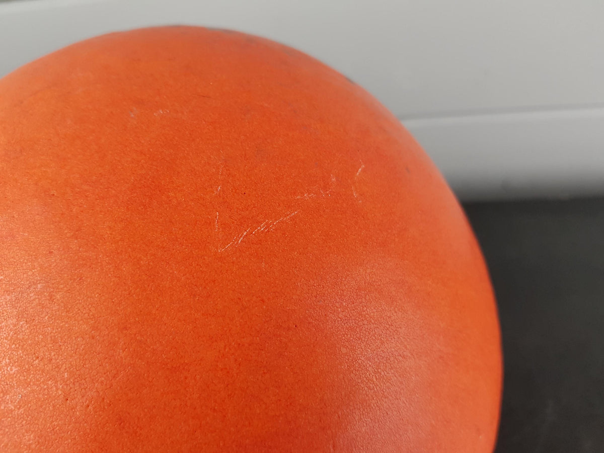 Vintage JASBA KERAMIK Orange and Brown Fat Lava Vase N301 11 28 West-Germany 1970s