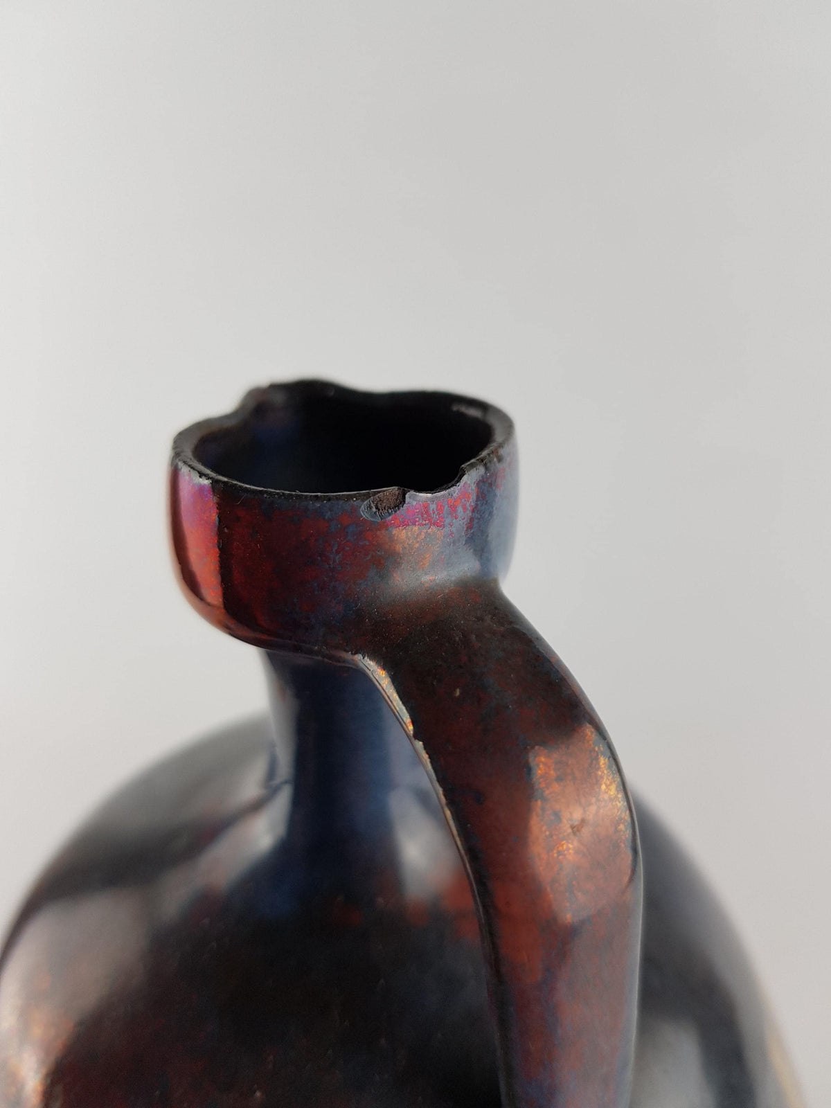 Vintage ELISABETH PLUQUET ULRICH Studio Art Pottery Design Jug Vase 1960-70s Bremen, West Germany