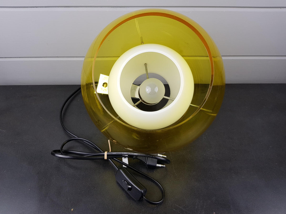 Vintage ROSSETTI Italy Yellow Wall Lamp – Mid-Century Modern Plastic Sconce – Italian Design 1970s