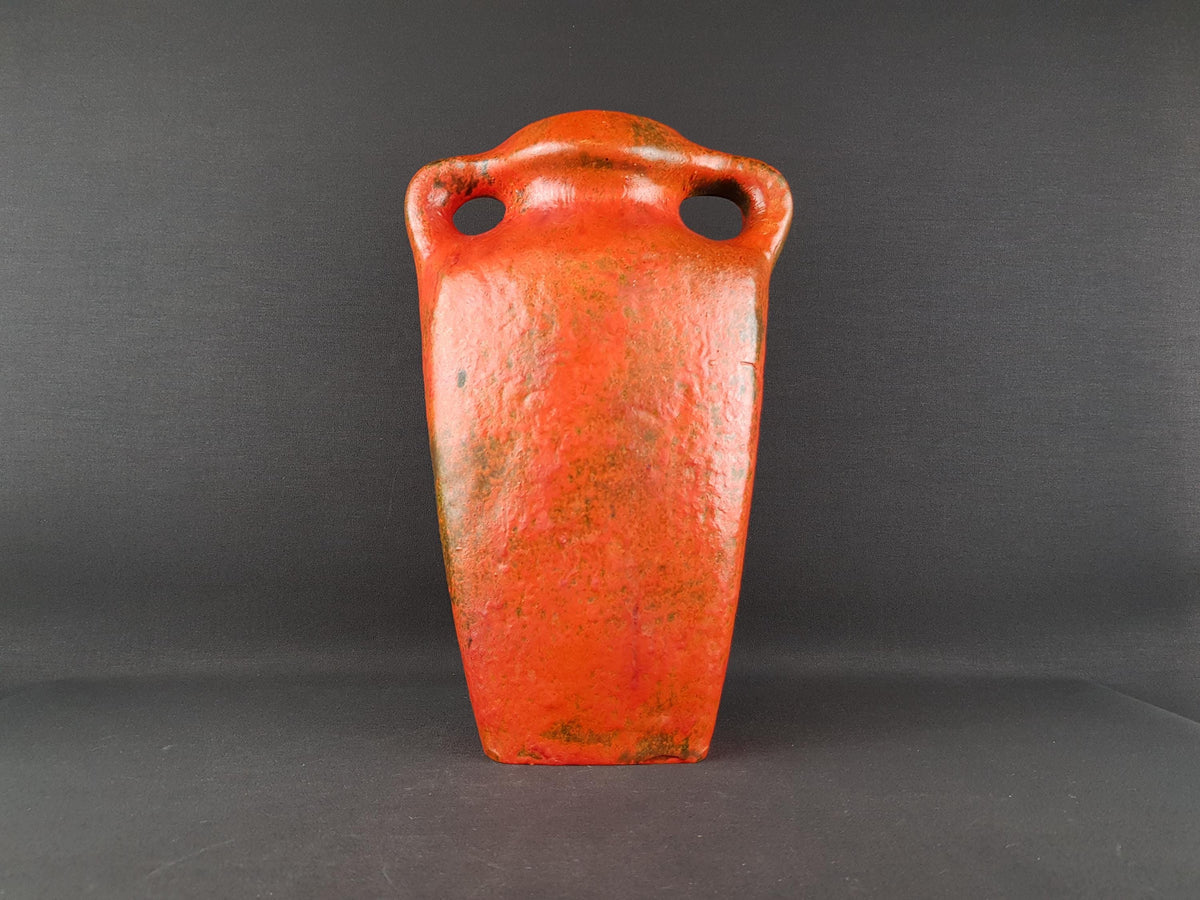 Vintage RUSCHA KERAMIK Vase with VULKANO decor by Kurt Tschorner 66-1 West German Pottery 1960s