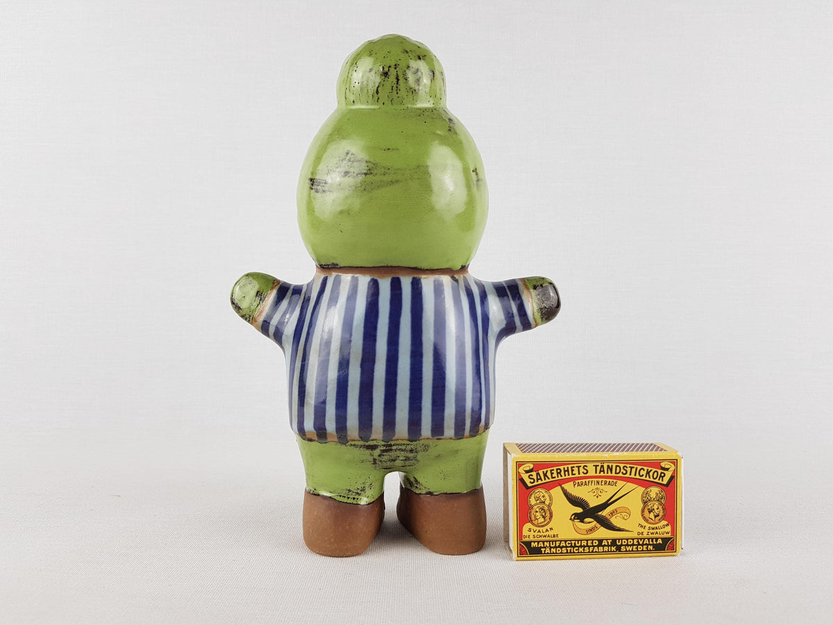Vintage Figurine KALLE by LISA LARSON from the "Larsons Ungar" (Larson's Kids) Serie for Gustavsberg Studio Pottery Sweden 1960s