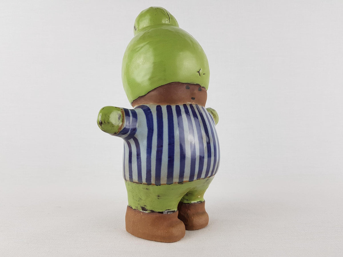 Vintage Figurine KALLE by LISA LARSON from the "Larsons Ungar" (Larson's Kids) Serie for Gustavsberg Studio Pottery Sweden 1960s