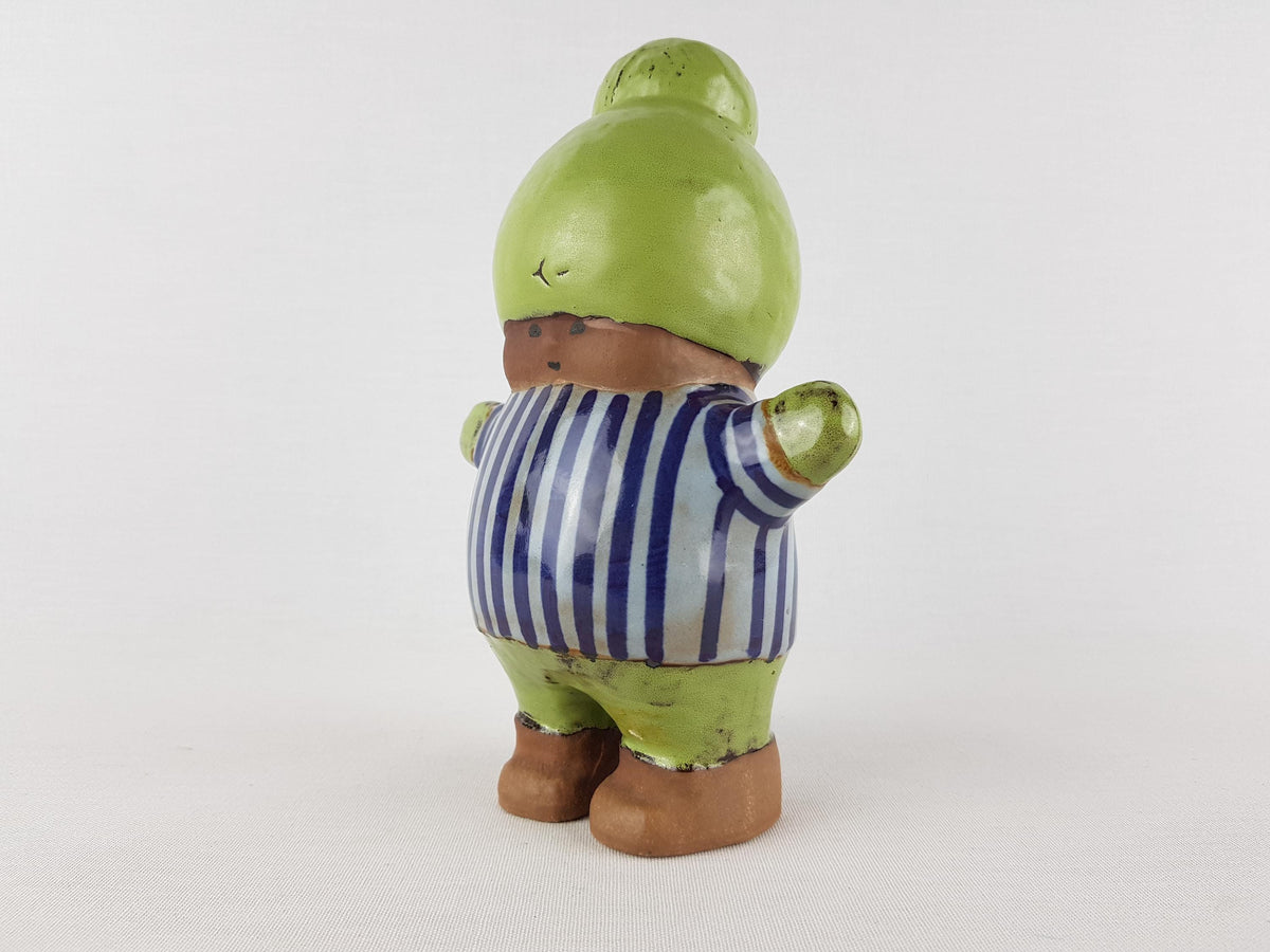 Vintage Figurine KALLE by LISA LARSON from the "Larsons Ungar" (Larson's Kids) Serie for Gustavsberg Studio Pottery Sweden 1960s