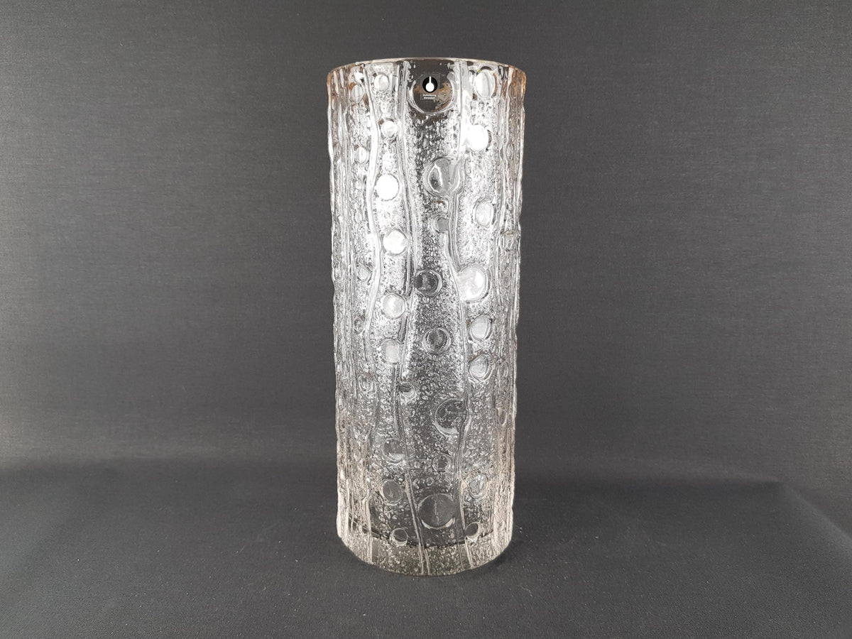 Vintage PUKEBERG GLASS Vase by Uno Westerberg 1970s Sweden