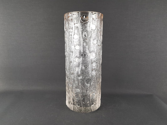 Vintage PUKEBERG GLASS Vase by Uno Westerberg 1970s Sweden