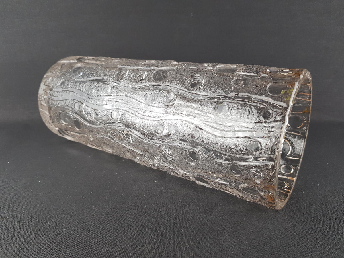 Vintage PUKEBERG GLASS Vase by Uno Westerberg 1970s Sweden