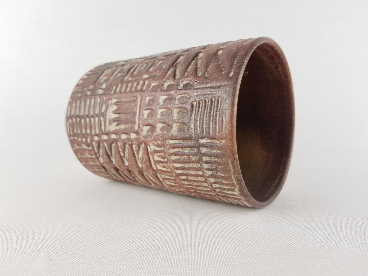 Vintage LU KLOPFER - Johann Lipp Mering Studio Art Pottery Ceramic Vase West Germany 1960s