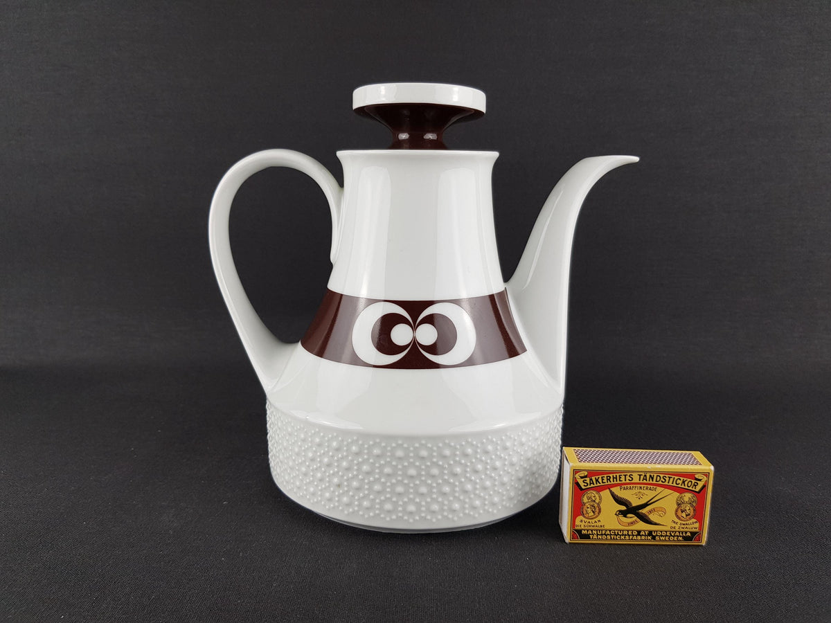 Vintage SCHERZER Porzellan Coffee Tea Pot Bavaria West Germany Mid Century Modern 1950s 1960s