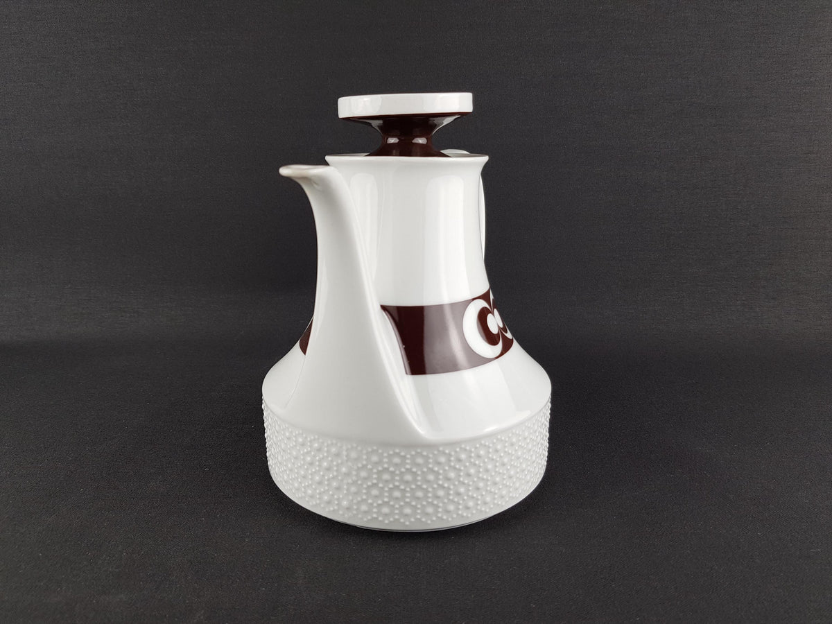 Vintage SCHERZER Porzellan Coffee Tea Pot Bavaria West Germany Mid Century Modern 1950s 1960s