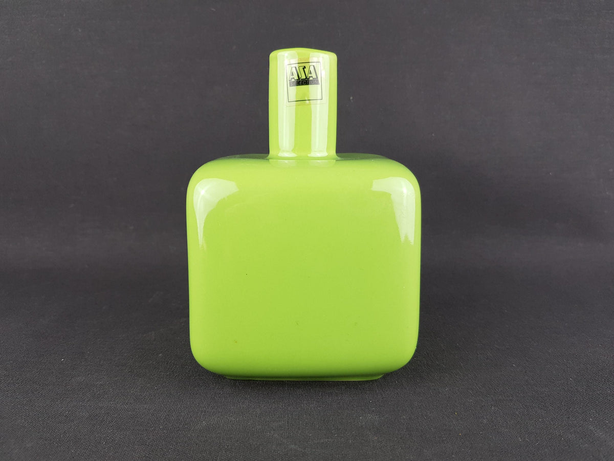 Vintage ASA SELECTION (former Sgrafo Modern) Apple Green Vase West German Pottery 1980s