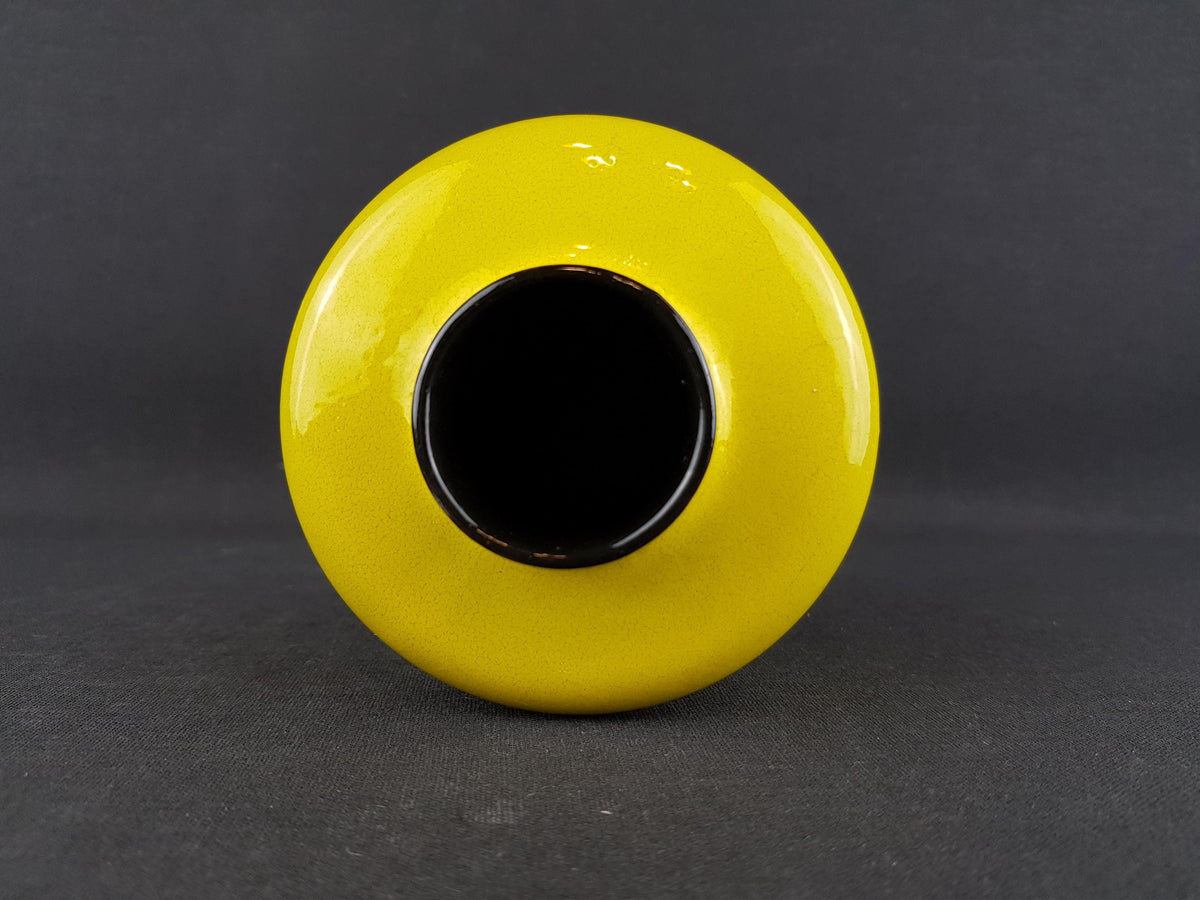 Vintage MELITTA Vibrant Small Yellow Vase West German Pottery 1970s
