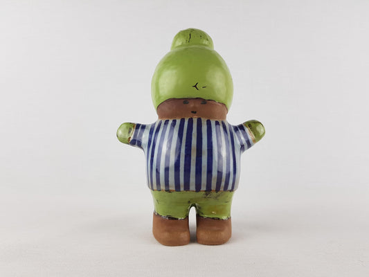 Vintage Figurine KALLE by LISA LARSON from the "Larsons Ungar" (Larson's Kids) Serie for Gustavsberg Studio Pottery Sweden 1960s